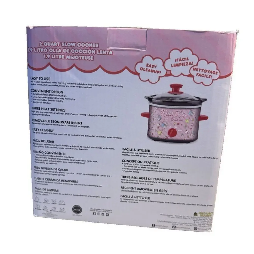 Hello Kitty and Friends Pink Hearts Slow Cooker